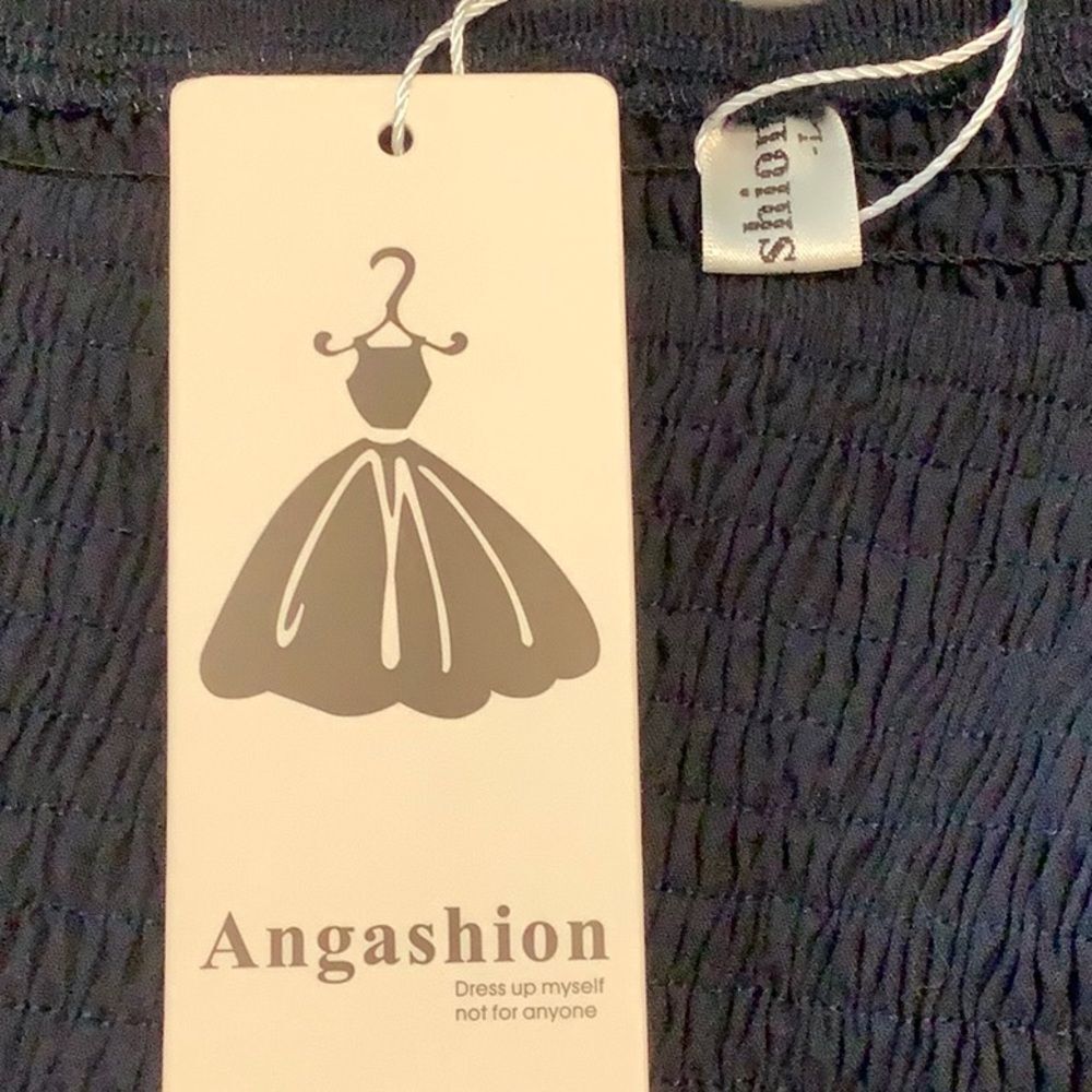 🌿 NWT Cottagecore Navy Milkmaid Midi Dress – Size M - Picture 11 of 13